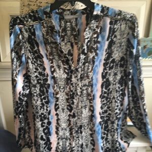 Animal print blouse